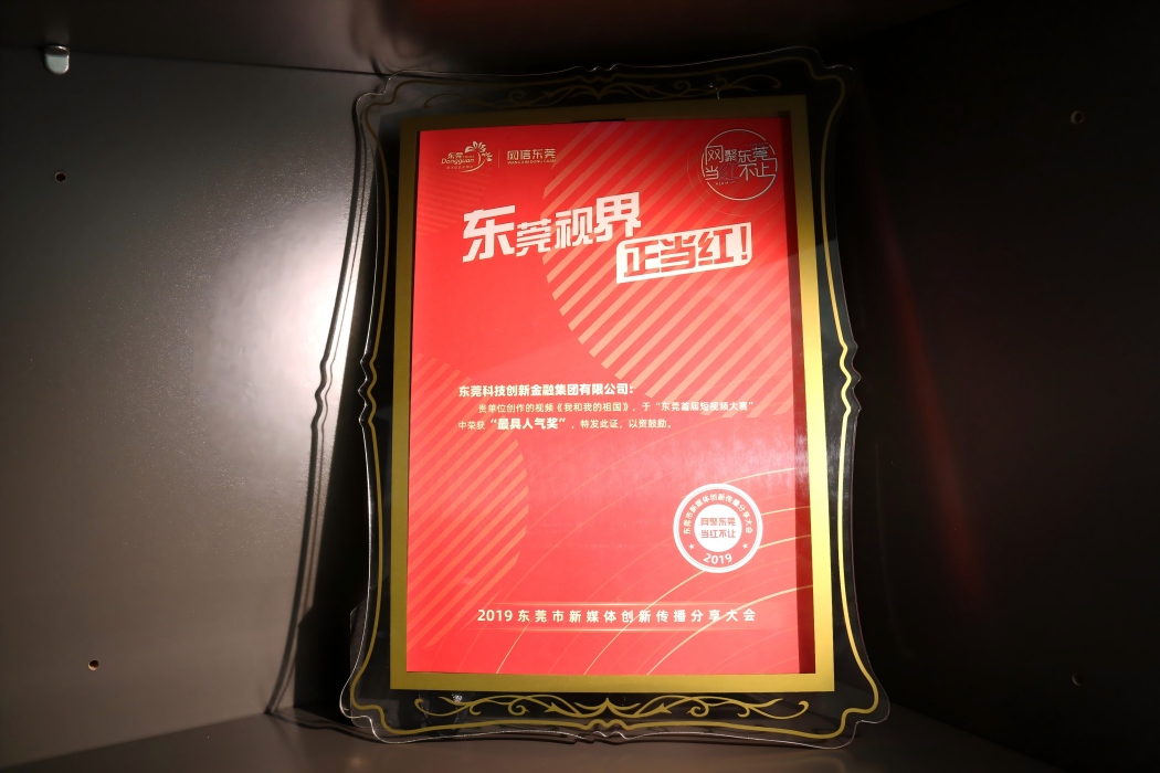 东莞首届短视频大赛  最具人气奖