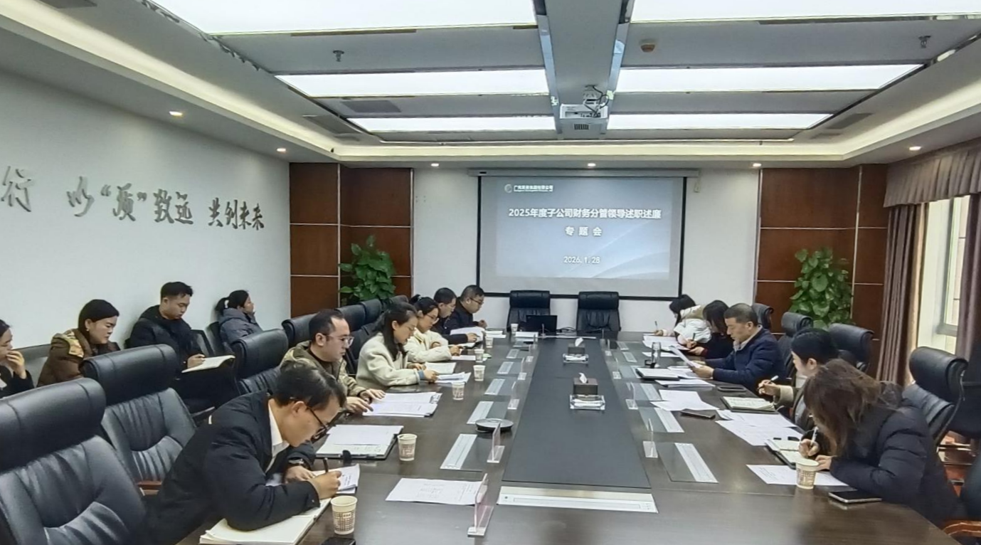 广元发展集团召开子公司财务分管领导2025年度述职述廉工作会