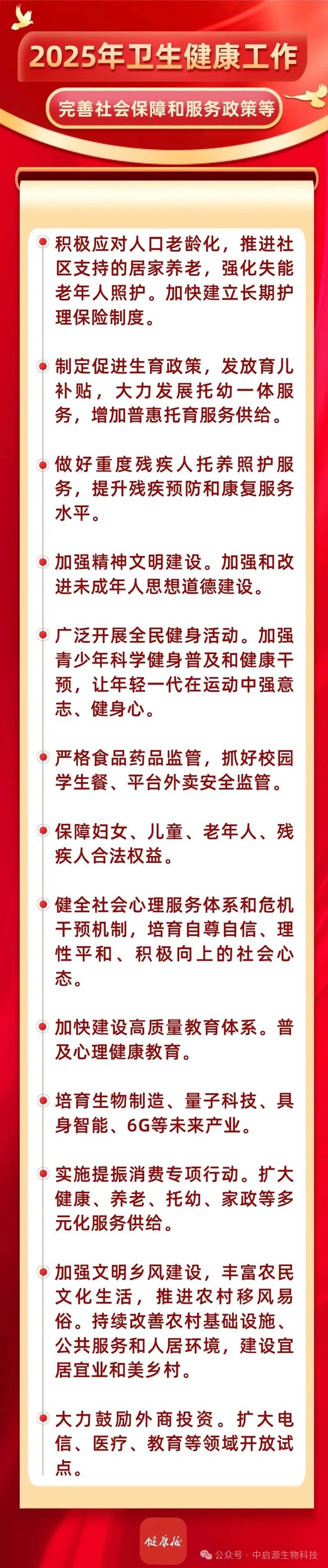 权威发布丨2025年政府工作报告——卫生健康工作重点