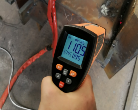 角縫焊前預(yù)熱