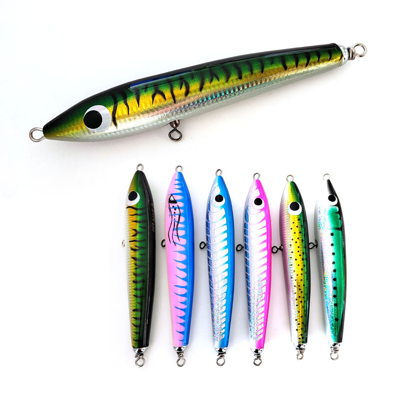 MISTER LURE wood beach lure 80g 100g 120g 140g trolling stick baits wooden fishing lures Tuna