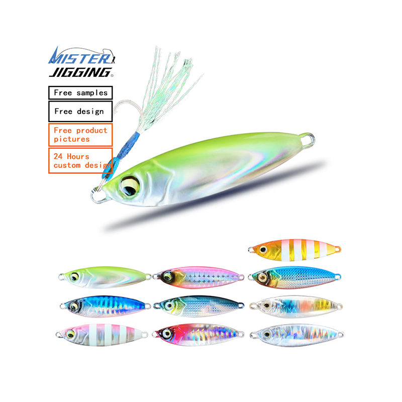 MISTER JIGGING metal jig lure luminous saltwater slow/fast sinking metal jig lure