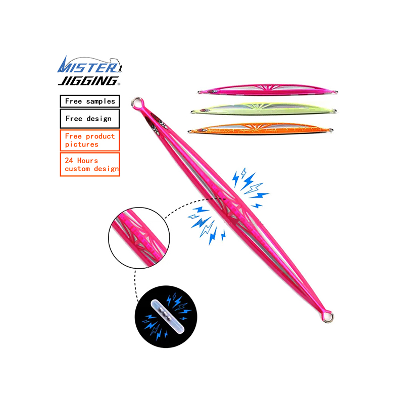 MISTER JIGGING 200g 300g 400g 500g speed sinking tuna jigs artificial hard lures rattle metal jig lure