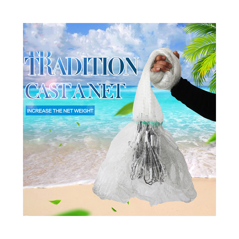 MISTER JIGGING Traditional Nylon Monofilament Lines  Catch Drawstring Casting Fishing Net