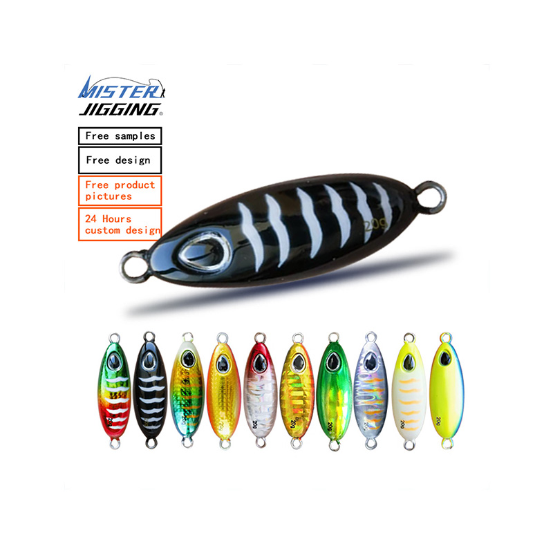 MISTER JIGGING 20g lure bait casting lure slow pitch jig with assist hooks lures fishing metal jig
