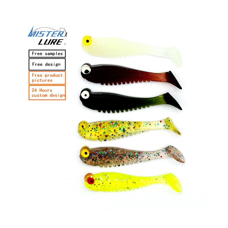 China 70g 23mm Oem Plastic Salt Water Fishing Big Bait worm lure T-Tail Smell Fish Soft Lure