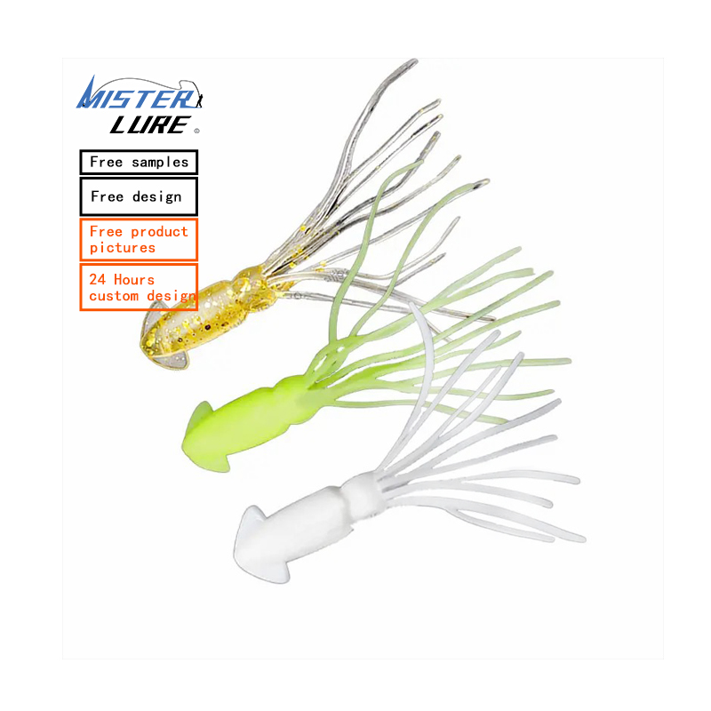 MISTER LURE squid shape luminous artificial soft squid lure