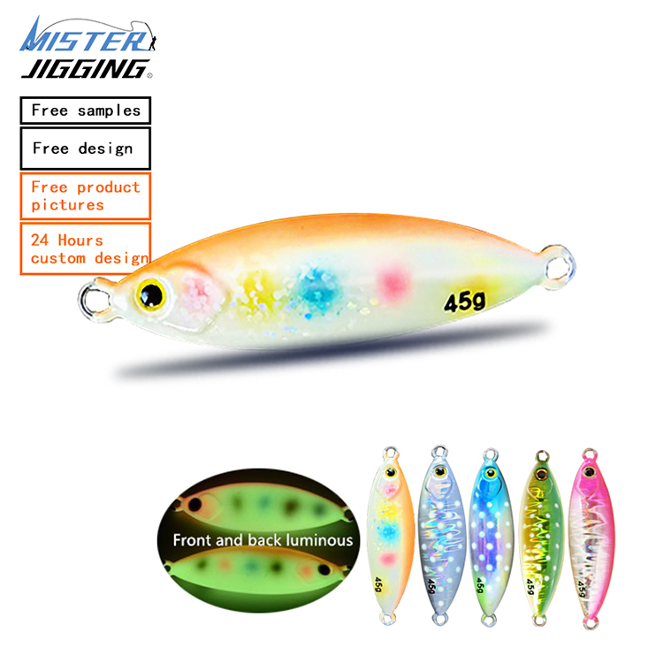 MISTER JIGGING casting slow pitch jig luminous fishing lures