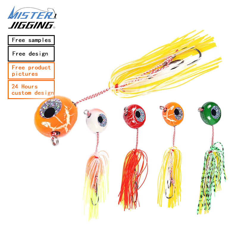 MISTER JIGGING  3D eyes laser reflection sinking manufacturing lead jig fishing lure