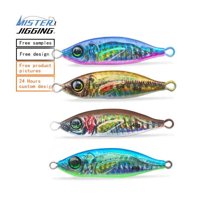 MISTER JIGGING OEM Luminous s-curve 3D print Metal Jig