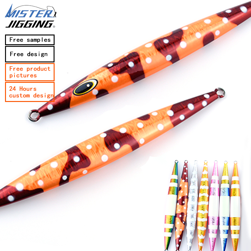 MISTER JIGGING Custom Artificial Luminous fast big gram deep sea glow metal fishing jig