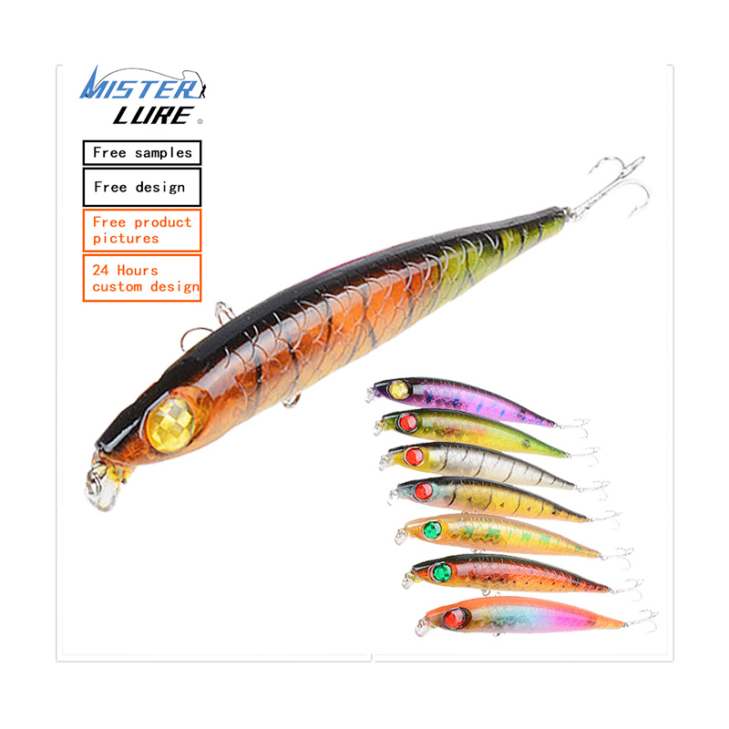 MISTER LURE plastic minnow wobbler casting lure trolling tuna fishing lure