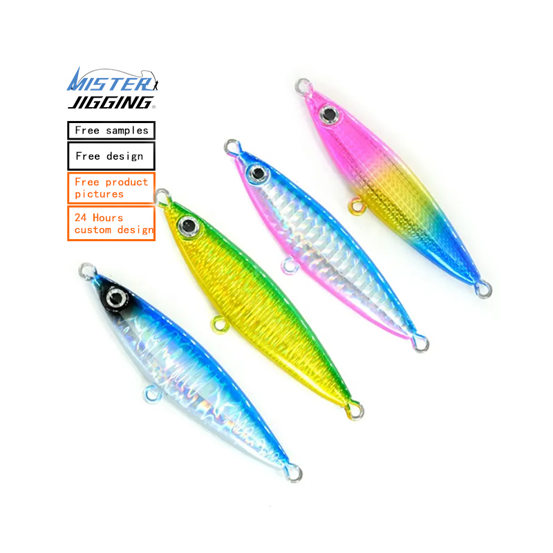 MISTER JIGGING slow pitch luminous shore casting jigging lure metal jig lure