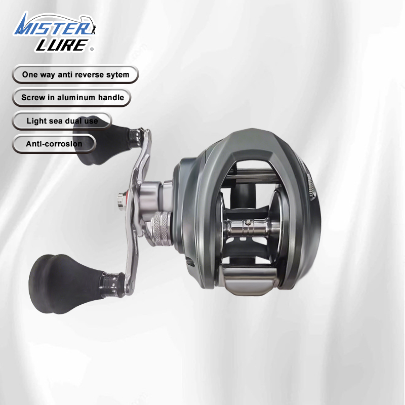 2024 Grey EVA grip 9+1BB 6.8:1 Gear Ratio Casting Reel