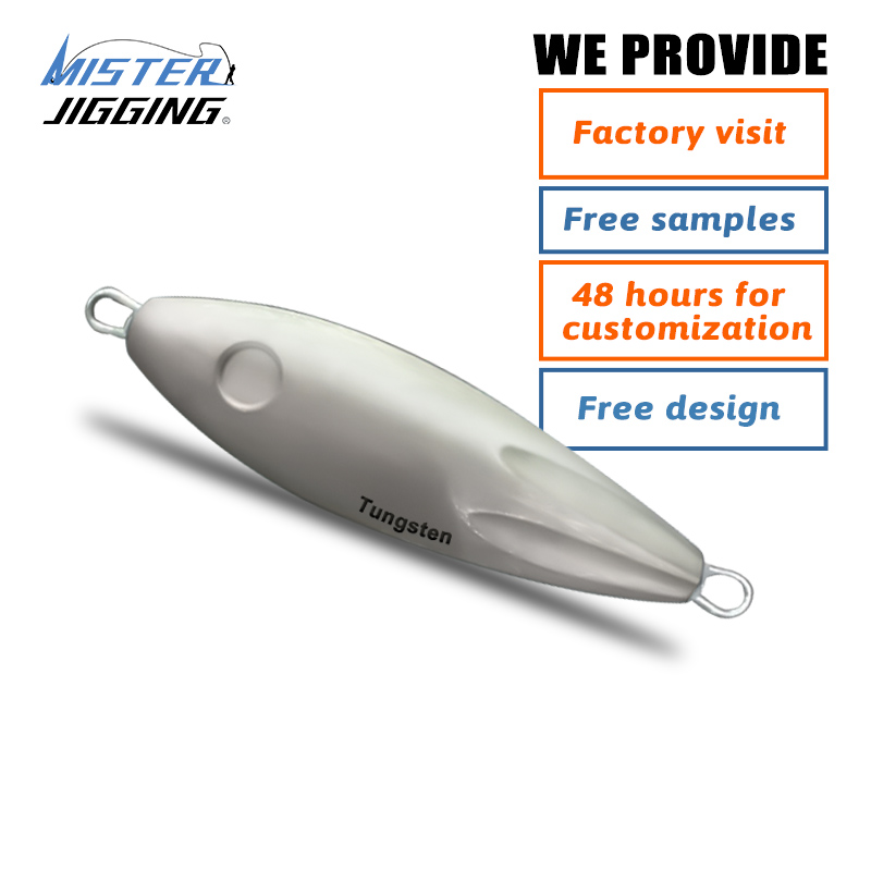 Custom Sea Fishing Lures Blanks Tungsten Metal Jig Tuna Jig