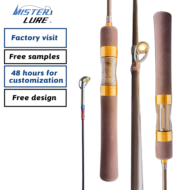 MISTER LURE for UL 1.68m Small Spoon Freshwater Spinning Rod 2 Section 7+1 Guide Ultralight Casting Rod Trolling Fishing Rods