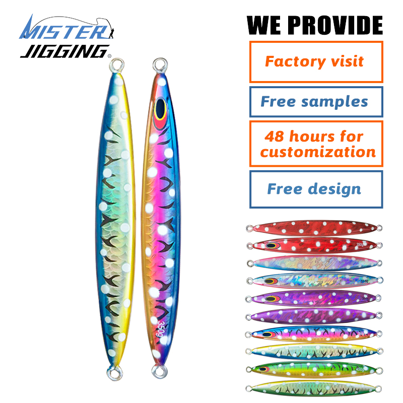 MISTER JIGGING 200g 250g 300g 350g Metal Slow Pitch Jig