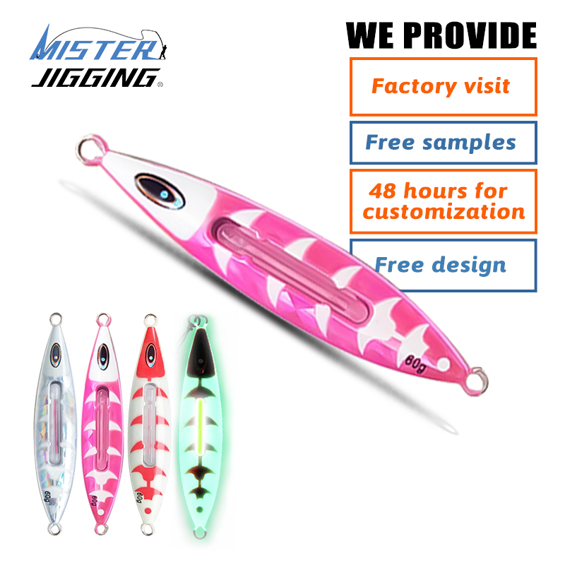 MISTER JIGGING 100g~200g luminous fishing lure bait slow pitch jig fishing metal jig lure fishing lure