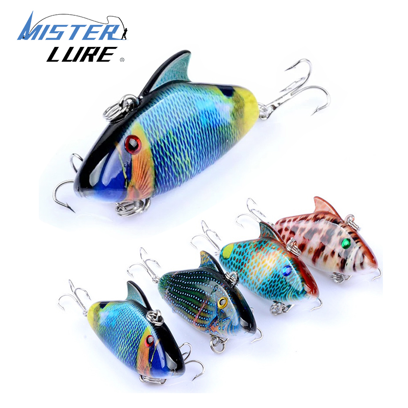 MISTER LURE 7.9g Fishing Lures Saltwater 3D Eyes Vivid Fish-Like VIB Plastic Fishing Lure Fishing Bait