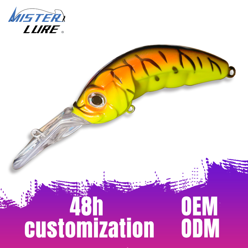 MISTER LURE Holographic Making Machine Hard Lure Minnow with Hook