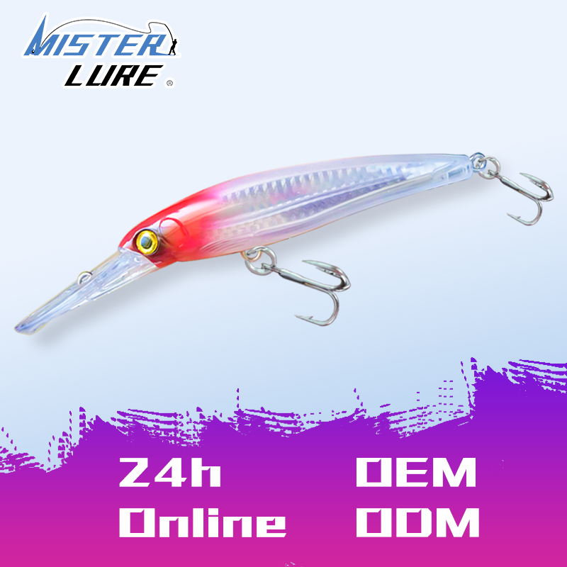 MISTER LURE Luminous Holographic Bass Trout Floating Pencil Hard Fishing Lures