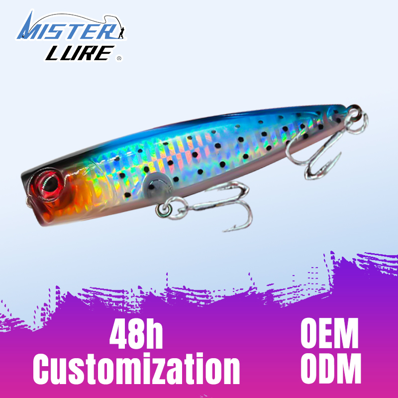 MISTER LURE 105mm 22.8g Topwater Fishing Lures Hard Plastic Popper