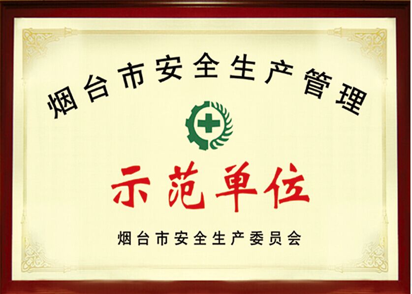 安全生产管理示范单位